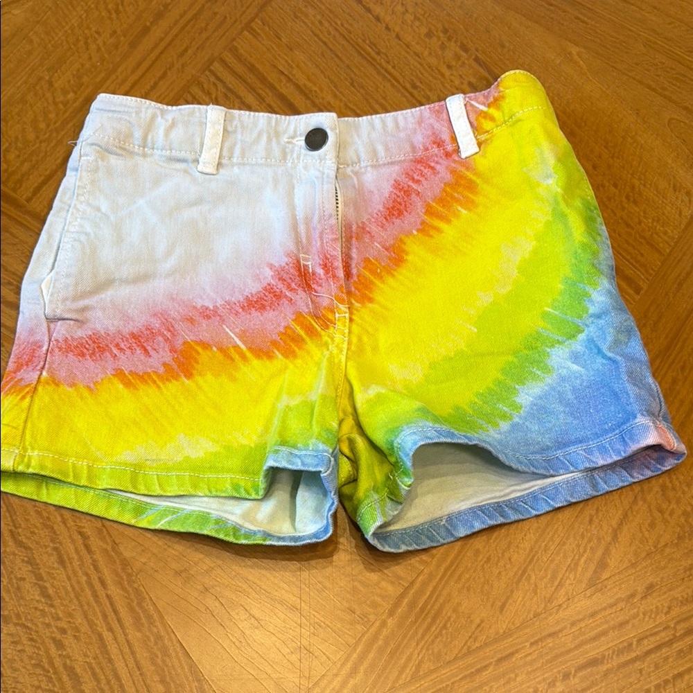 Rainbow Tie-Dye Women's Shorts